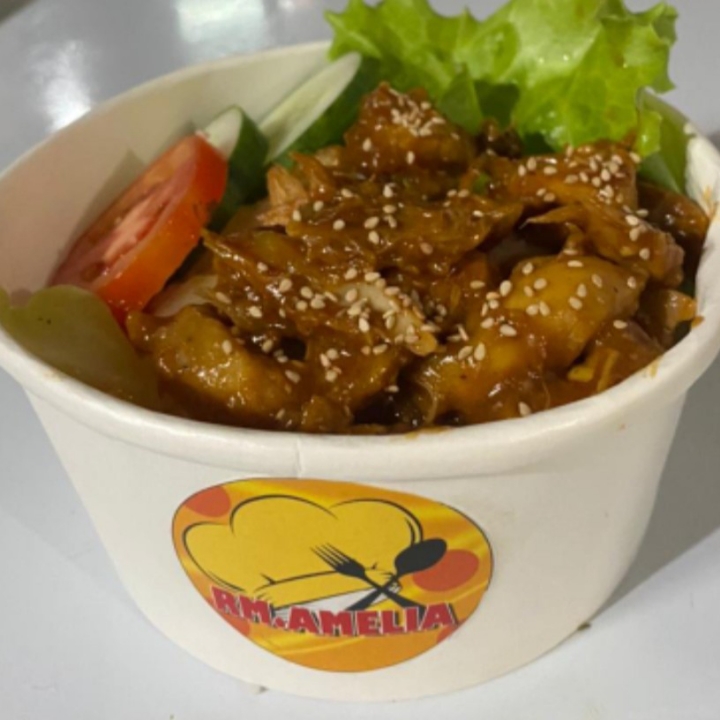 Rice Bowl Ayam Saus Lada Hitam