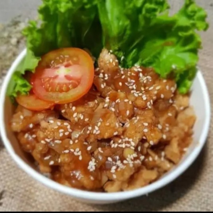 Makanan Rice Bowl Ayam Teriyaki