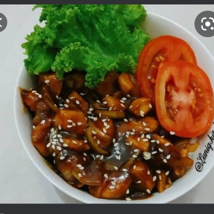 Rice Bowl Ayam Teriyaki Polos