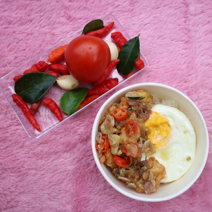 Rice Bowl Chicken With Sambal Matah