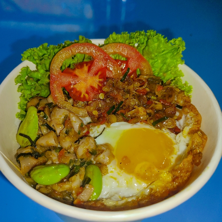 Rice Bowl Cumi Asin Pete