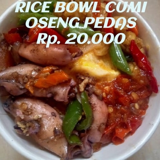 Rice Bowl Cumi Oseng Pedas