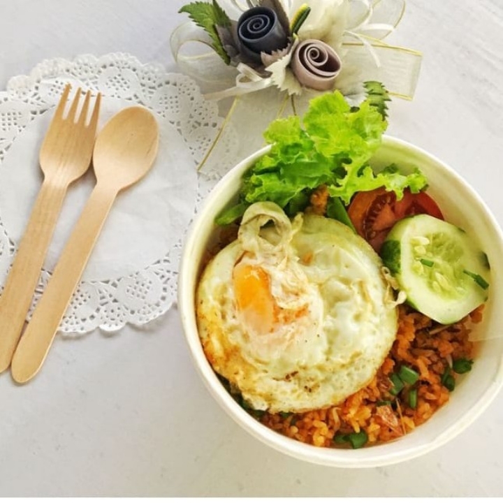 Makanan Rice Bowl Nasi Goreng Pedas Gila