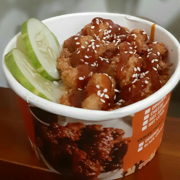 Rice Bowl Original Chicken Saus Hot Authentic