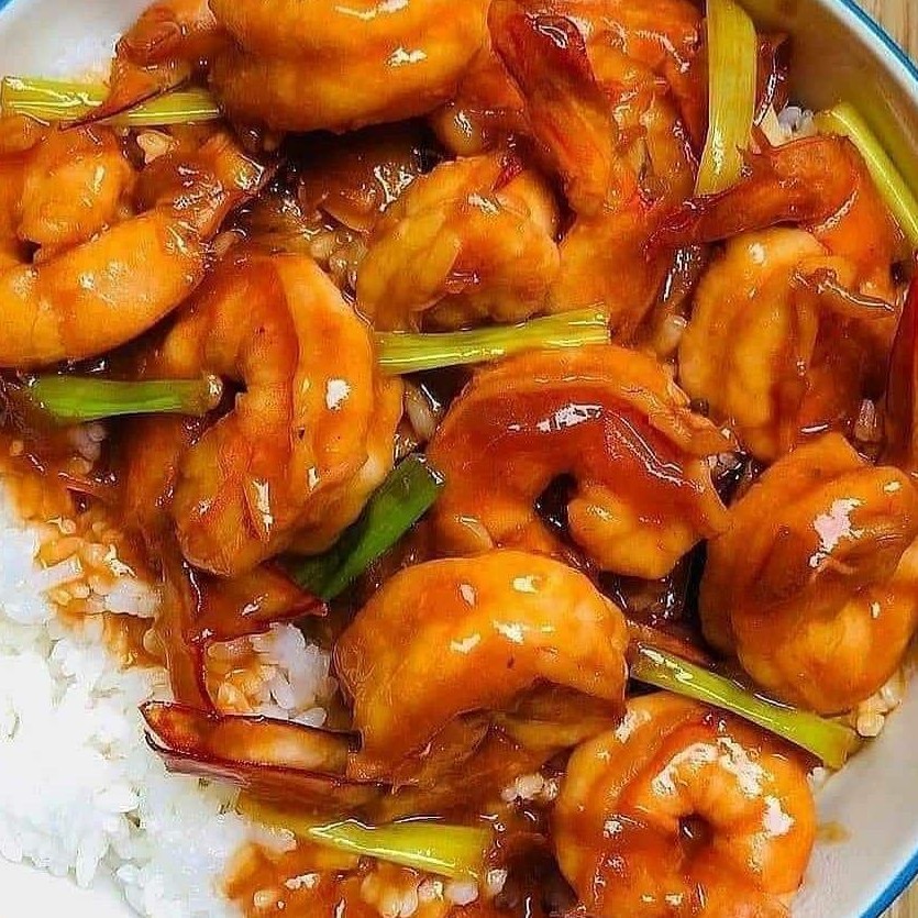 Rice Bowl Udang Asam Manis