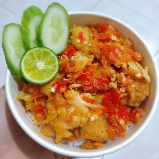 Ricebowl Ayam Geprek