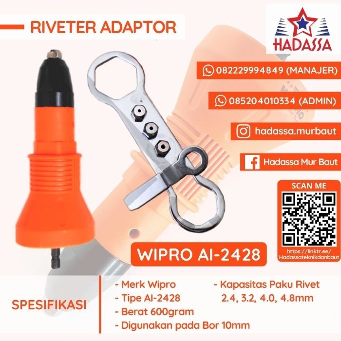 Riveter Adaptor Wipro AI-2428