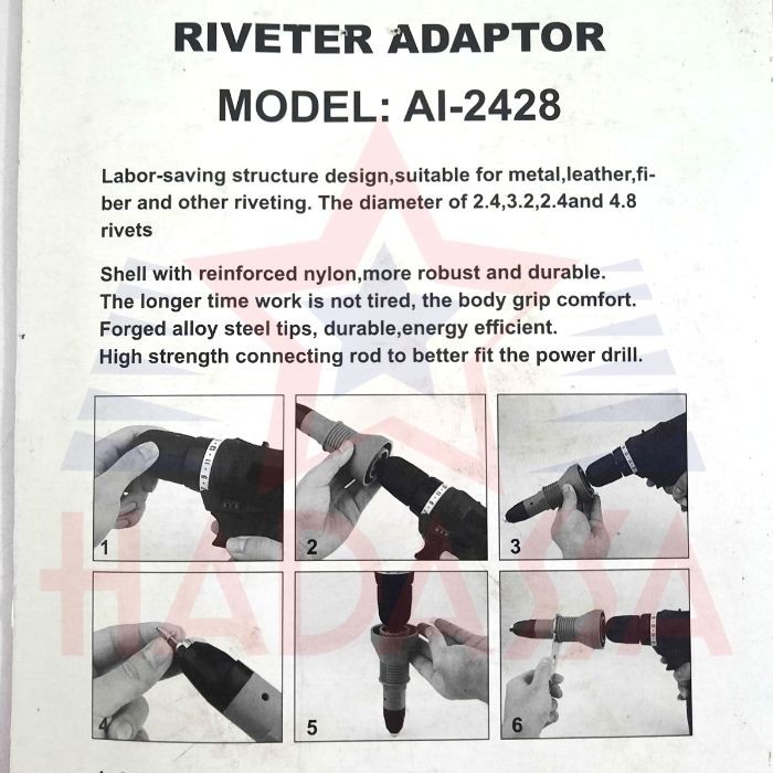 Riveter Adaptor Wipro AI-2428 5