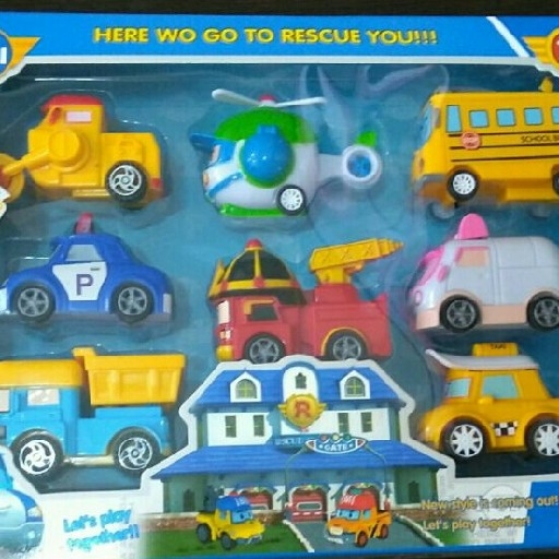 Robocar Isi 8 Pcs