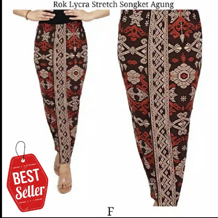 Rok Lycra Stretch Songket Agung