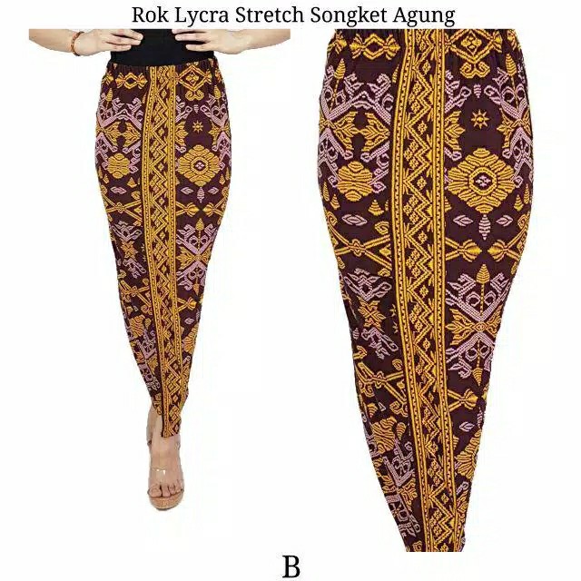 Rok Lycra Stretch Songket Agung 2