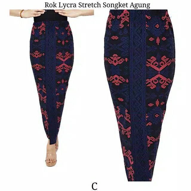 Rok Lycra Stretch Songket Agung 3