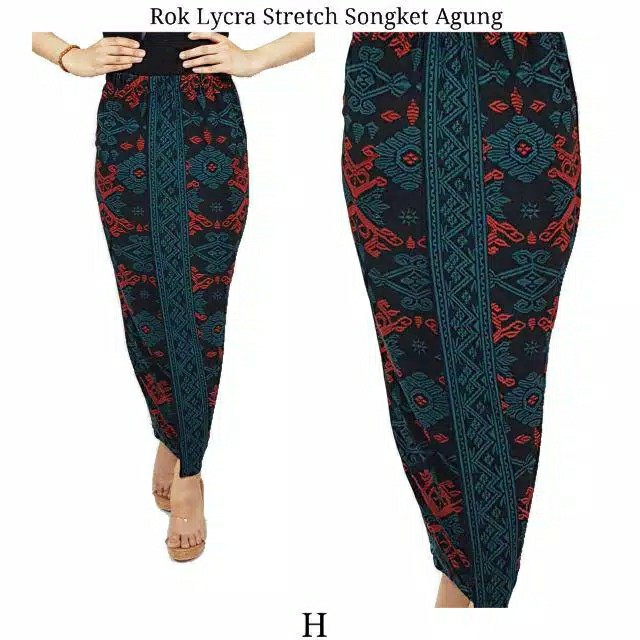 Rok Lycra Stretch Songket Agung 3