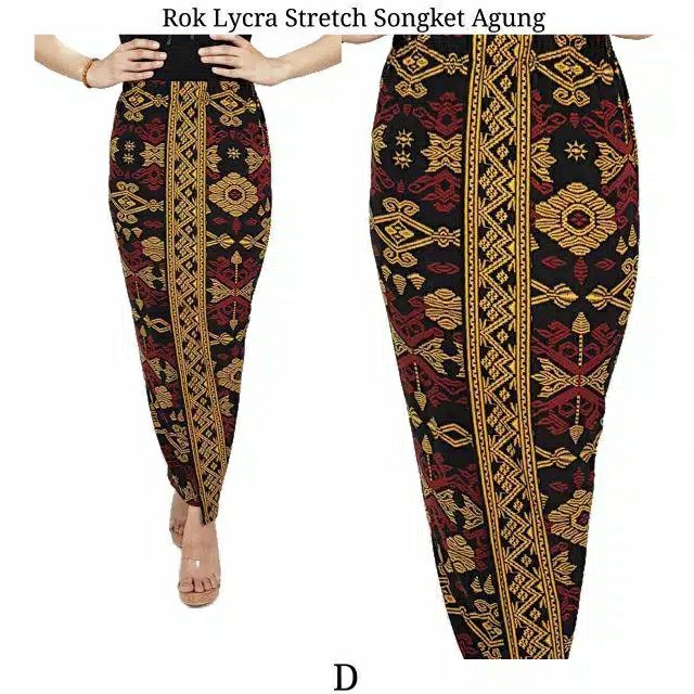 Rok Lycra Stretch Songket Agung 4