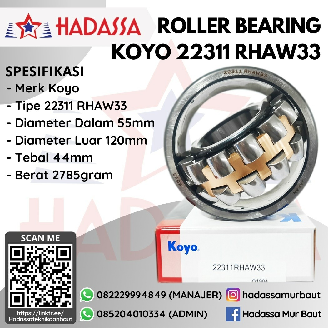 Roller Bearing Koyo 22311 RHAW33