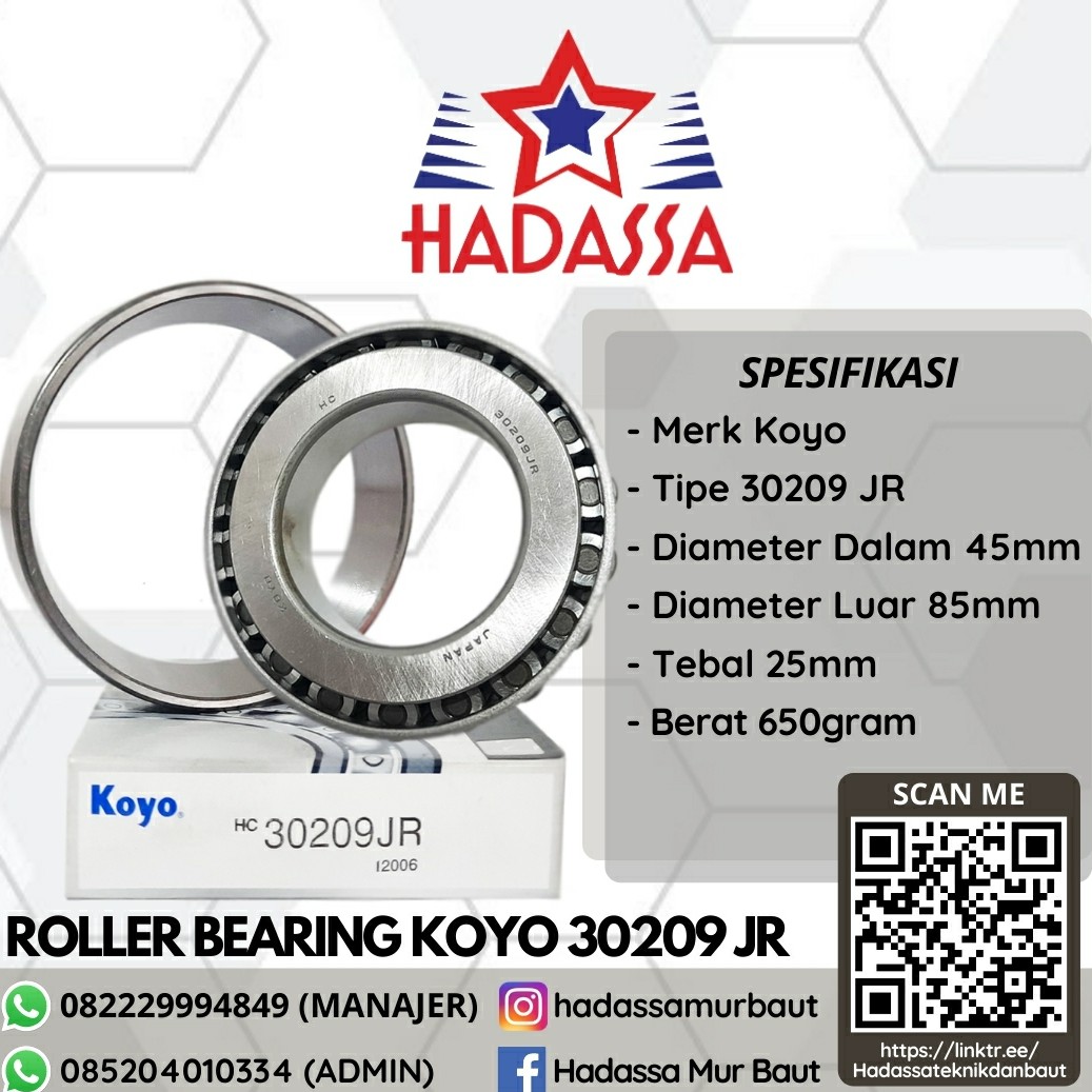 Roller Bearing Koyo 30209 JR