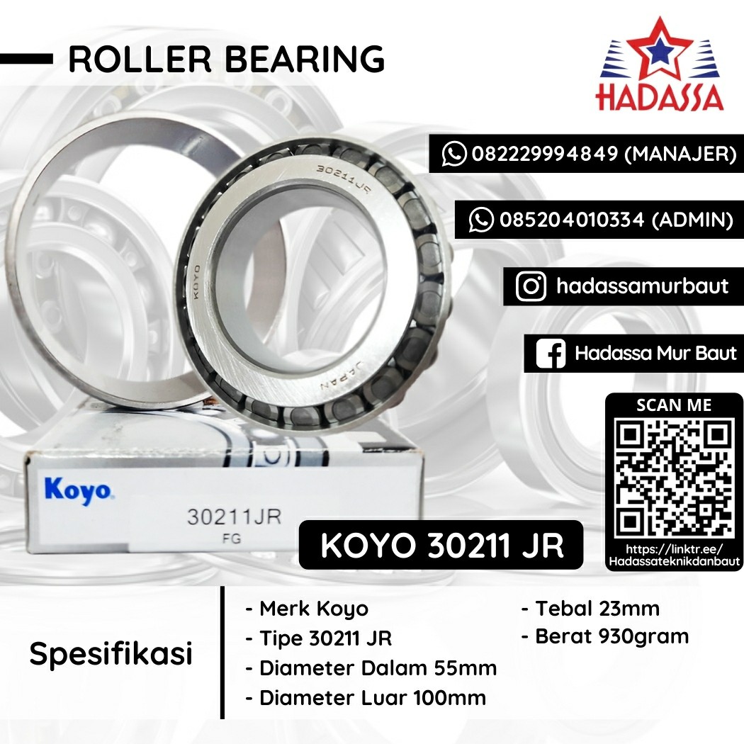 Roller Bearing Koyo 30211 JR