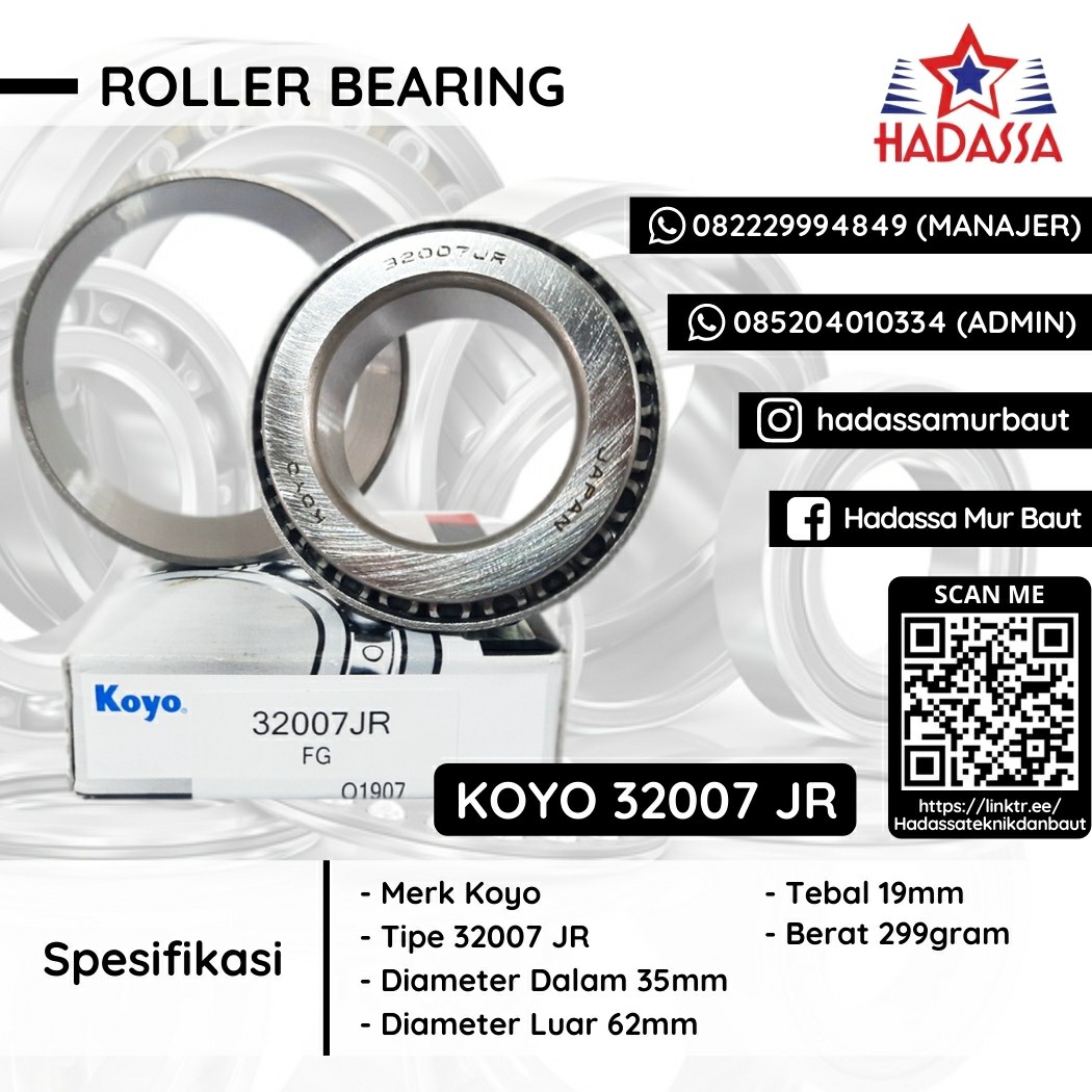 Roller Bearing Koyo 32007 JR