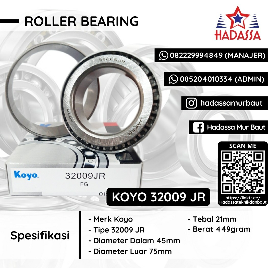 Roller Bearing Koyo 32009 JR