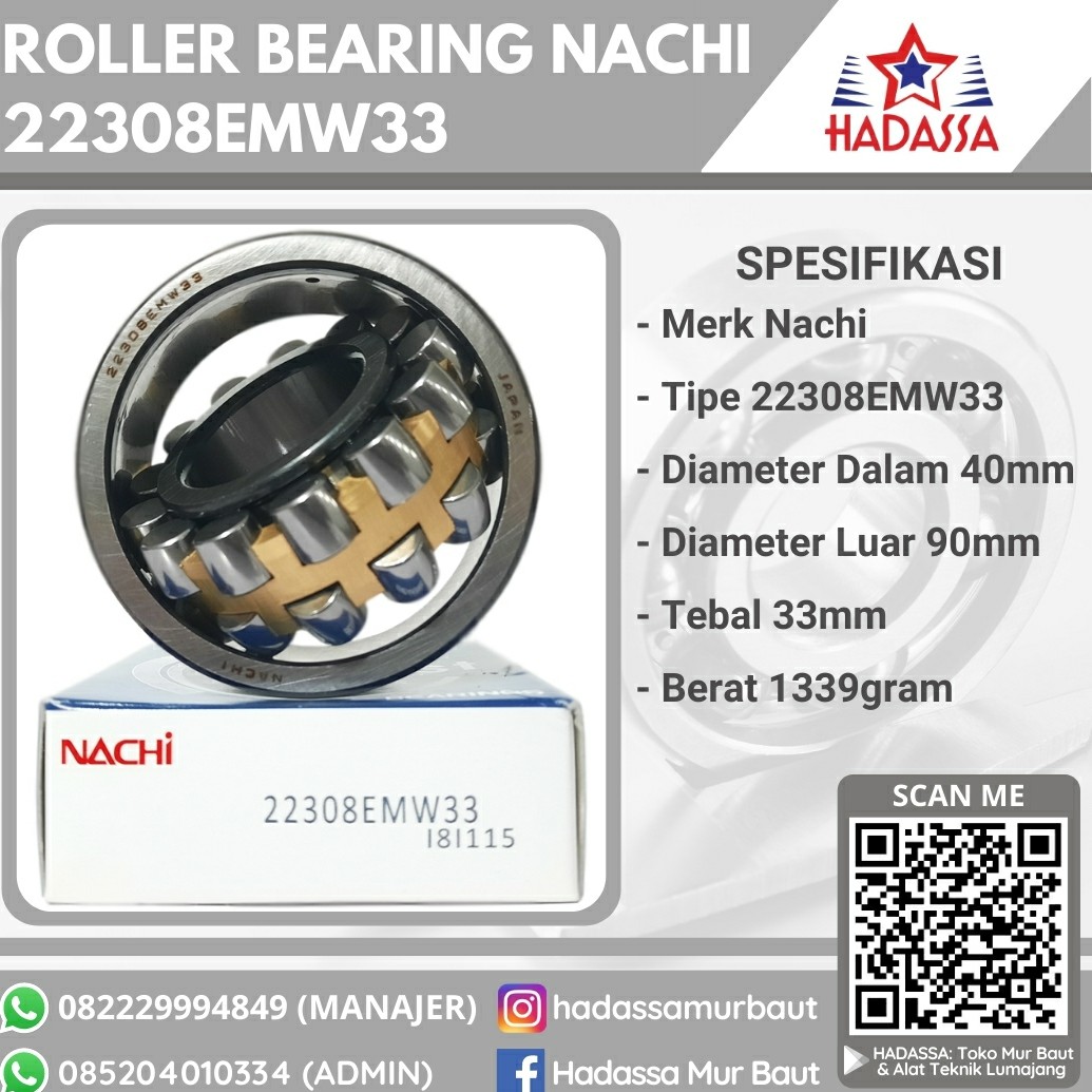 Roller Bearing Nachi 22308EMW33