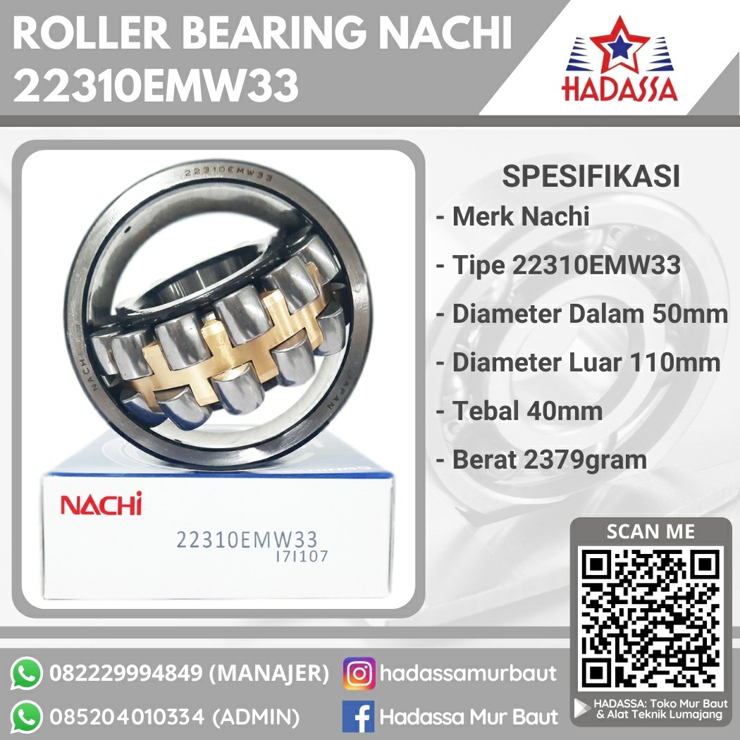 Roller Bearing Nachi 22310EMW33