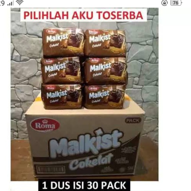 Roma Malkist Cokelat 105g