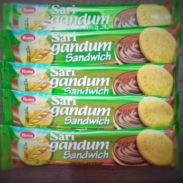 Roma Sari Gandum Rasa Susu Dan  Coklat 29 G