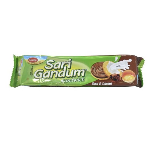 Roma Sari Gandum Sandwich Susu Coklat 115gr