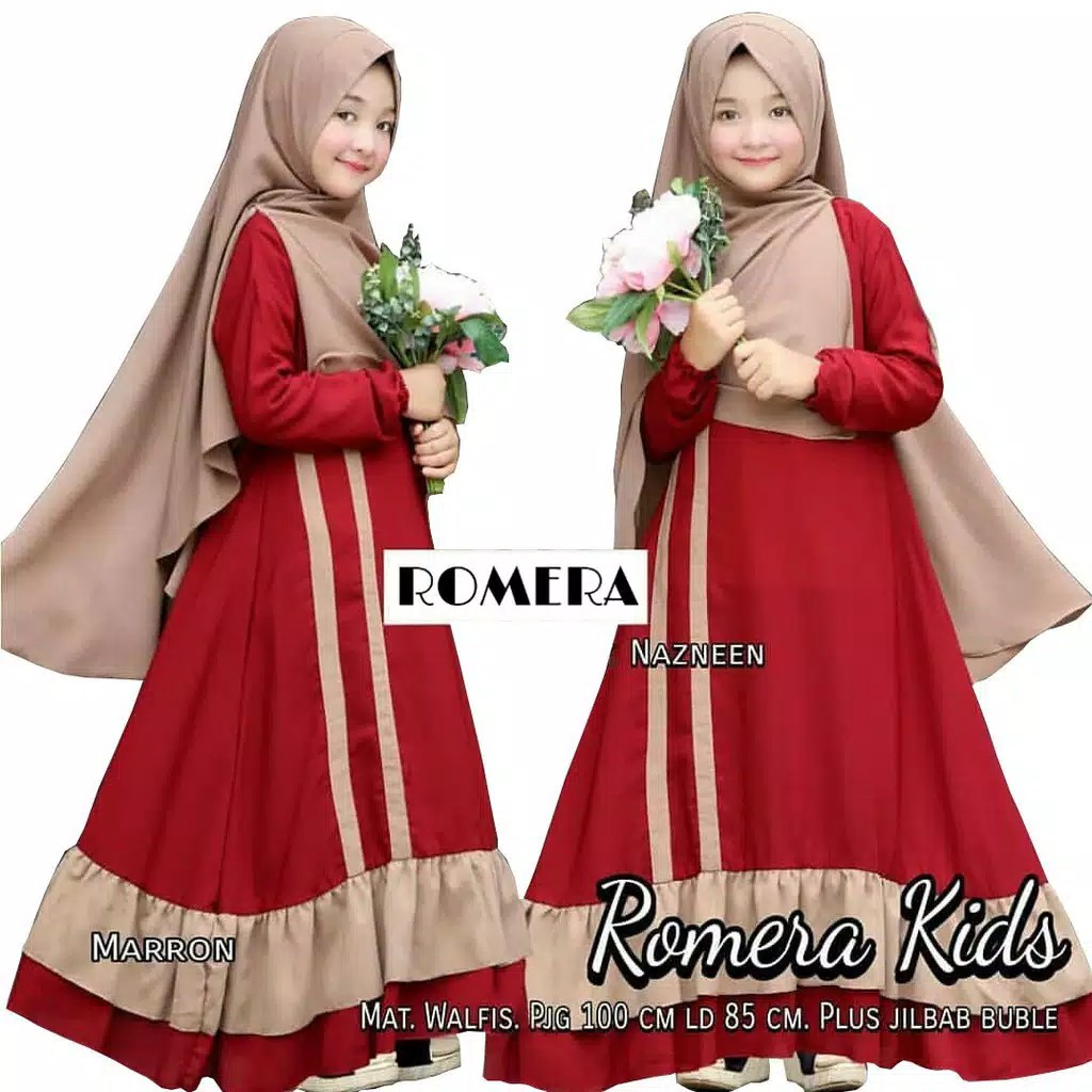 Romera Kids Syari  Gamis Anak Perempuan