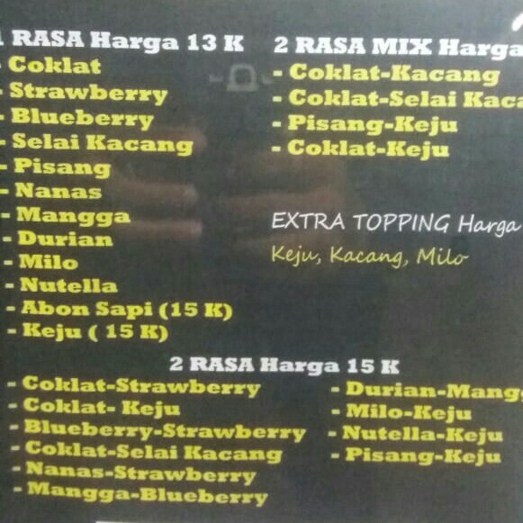 Roti Bakar 1 Rasa