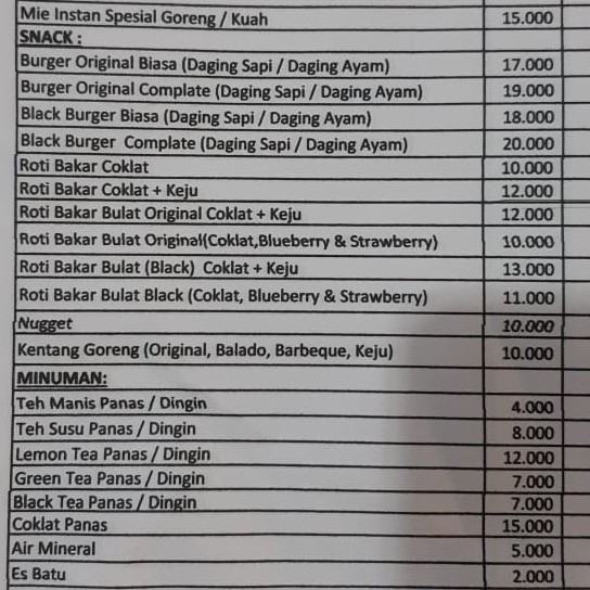 Roti Bakar Bulat Keju Cokelat