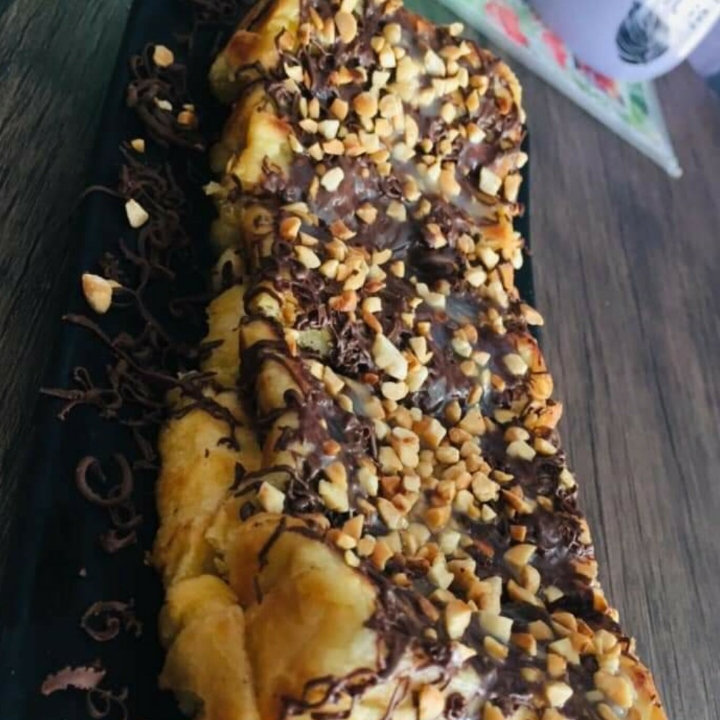 Roti Bakar Coklat Kacang Campur