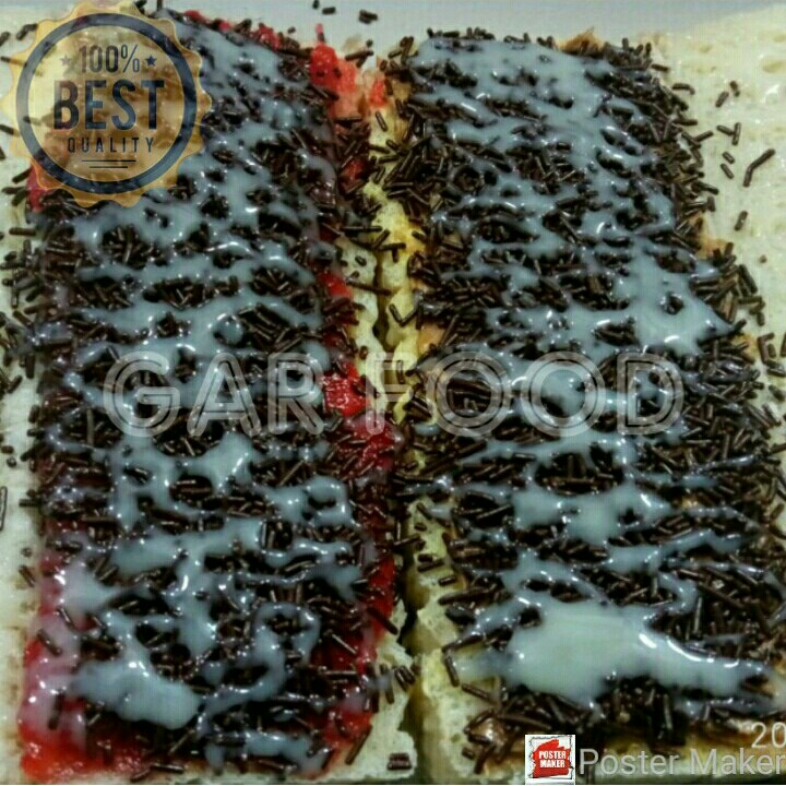 Roti Bakar Coklat Susu Stroberi Coklat