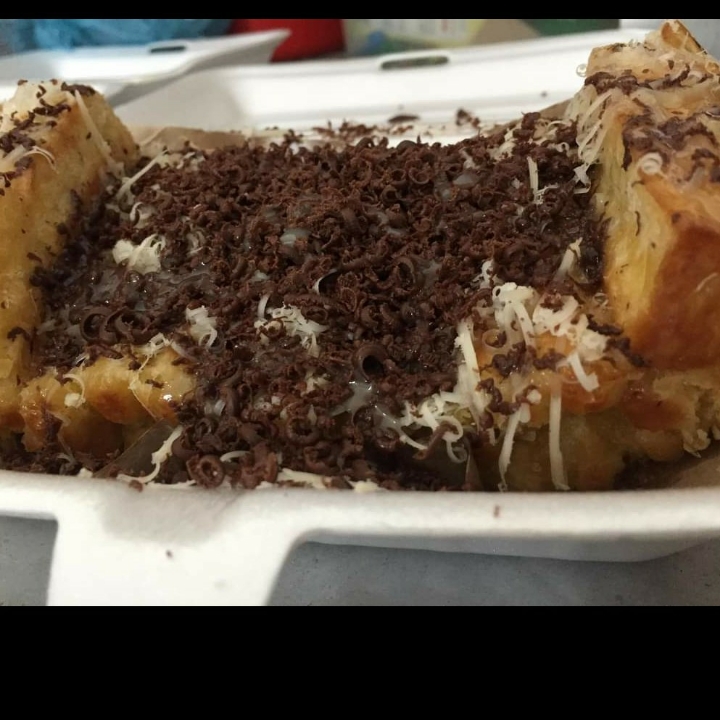 Roti Bakar Coklat Toping Coklat