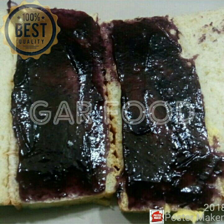 Roti Bakar Double Blue Berry