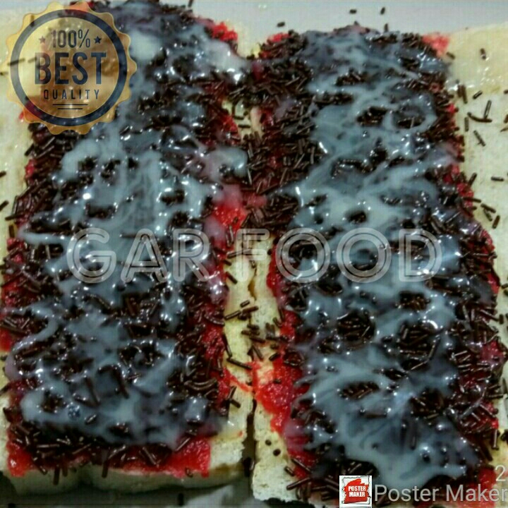 Roti Bakar Double Coklat Stroberi