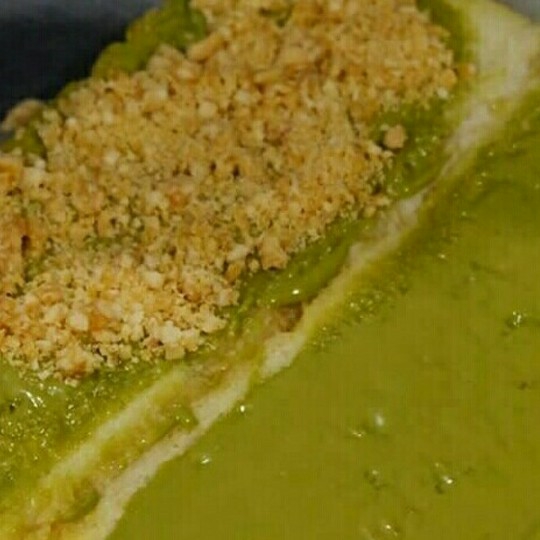 Roti Bakar Greentea Campur Kacang