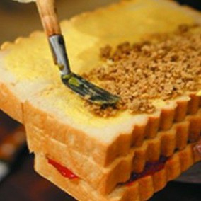 Roti Bakar Kacang Vanilla