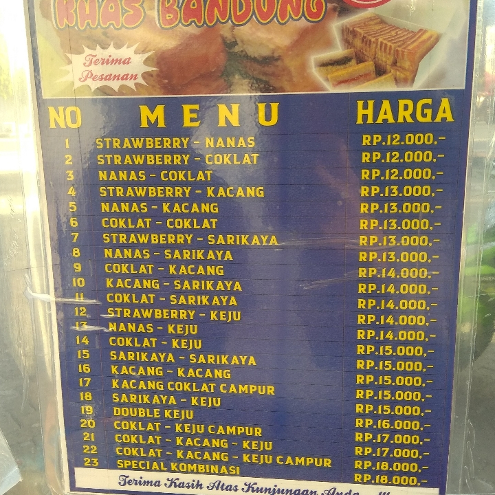 Roti Bakar Nanas Keju 