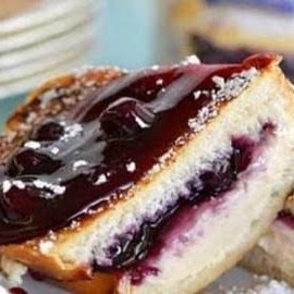 Roti Bakar Slai Blueberry