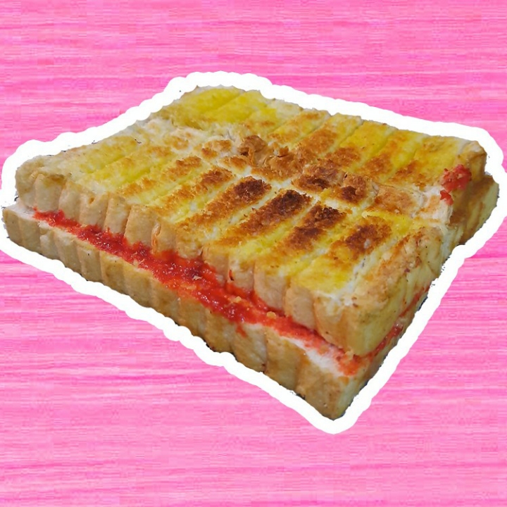 Roti Bakar Strawbery