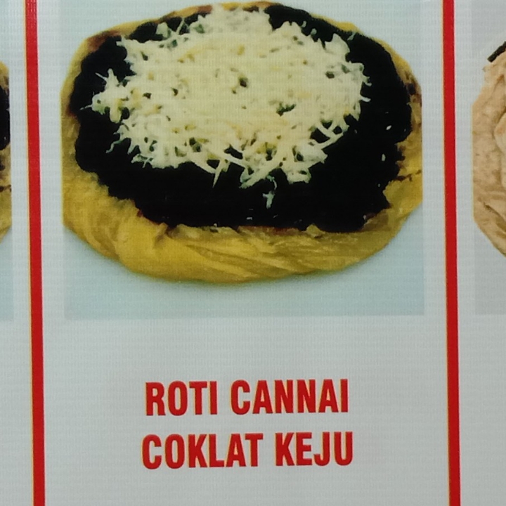 Roti Cannai Coklat Keju