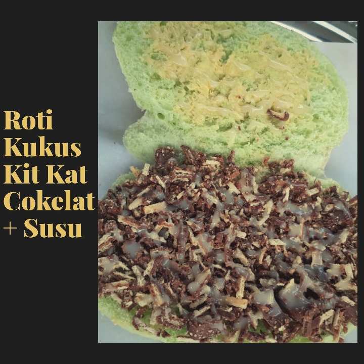 Roti Kukus Kit Kat Cokelat Susu