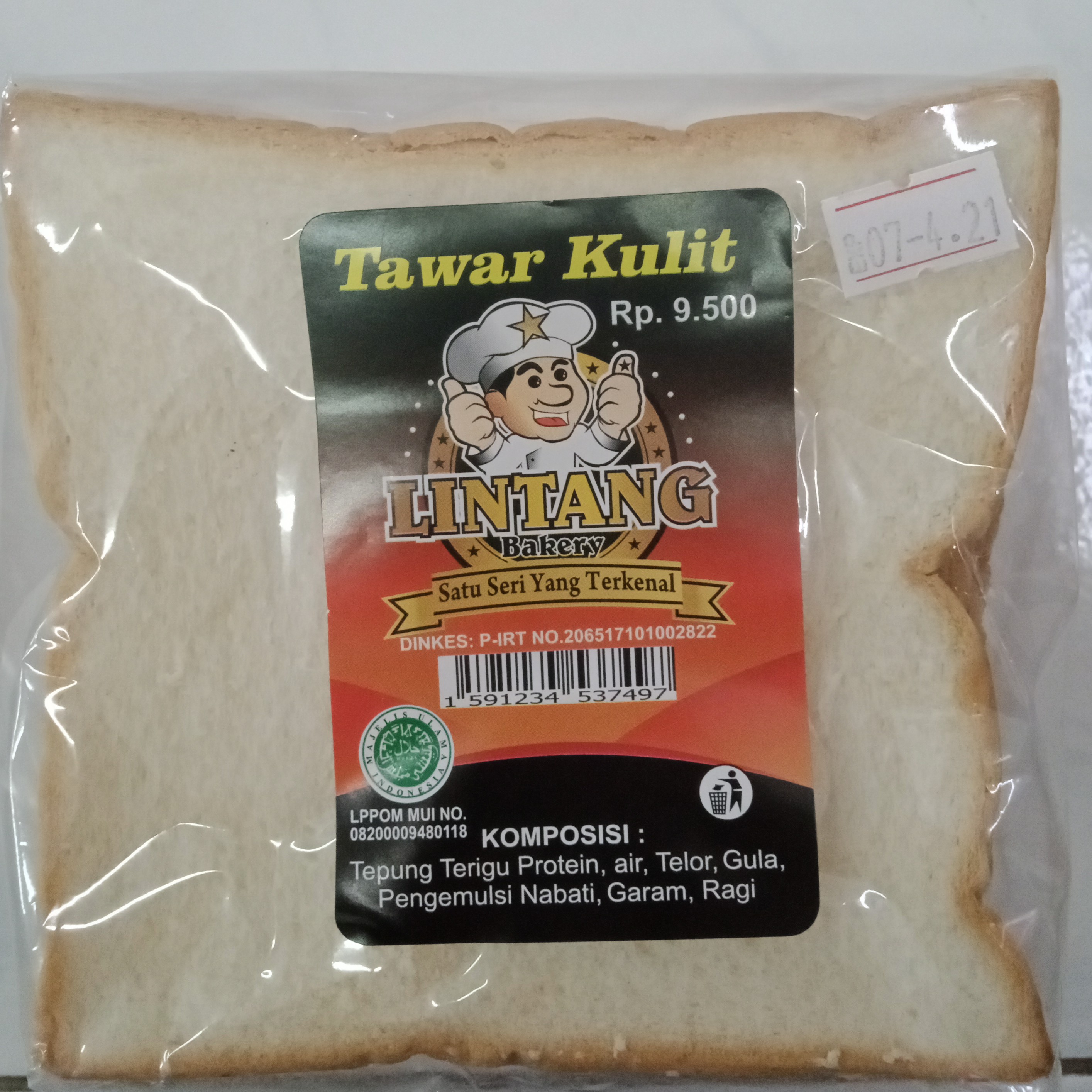 Roti Lintang Tawar Kulit