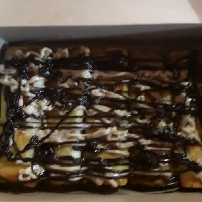 Roti Pisang Gulung Coklat