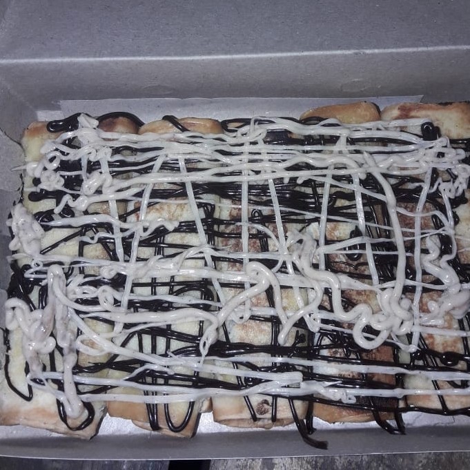 Roti Pisang Gulung Coklat Susu