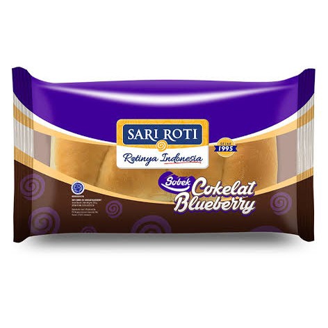 Roti Sobek Coklat - Blueberry