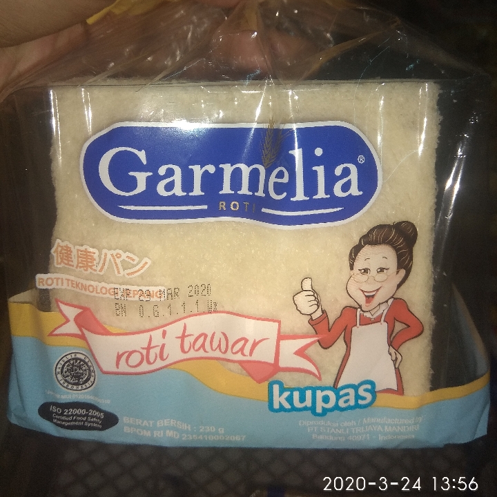 Roti Tawar Kupas Garmelia