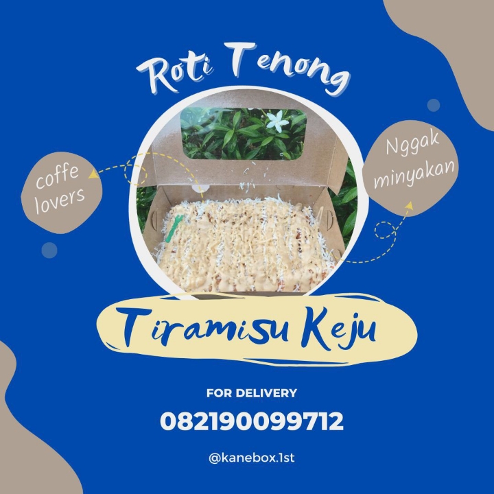 Roti Tenong Tiramisu Keju