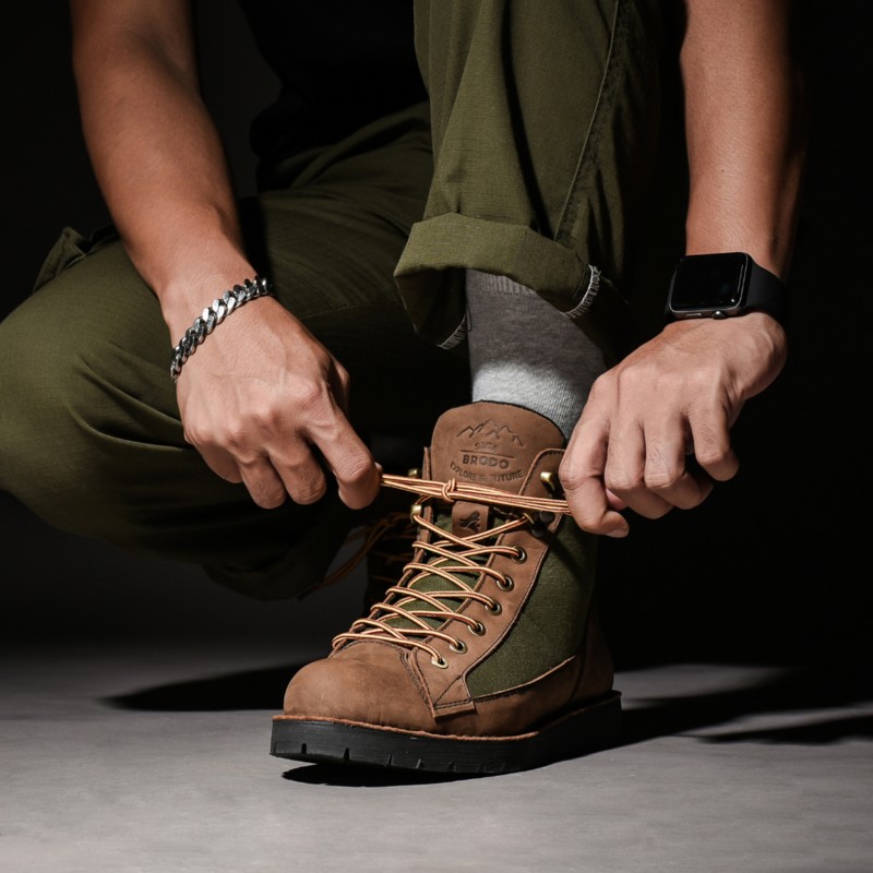 SAGA COMBAT DARK CHOCO - OLIVE BS 4